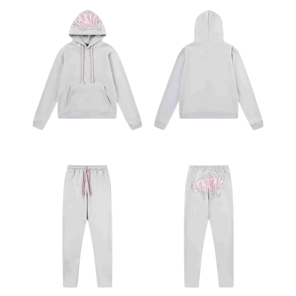 BIXPAK Syna World Tracksuit Grey Pink back