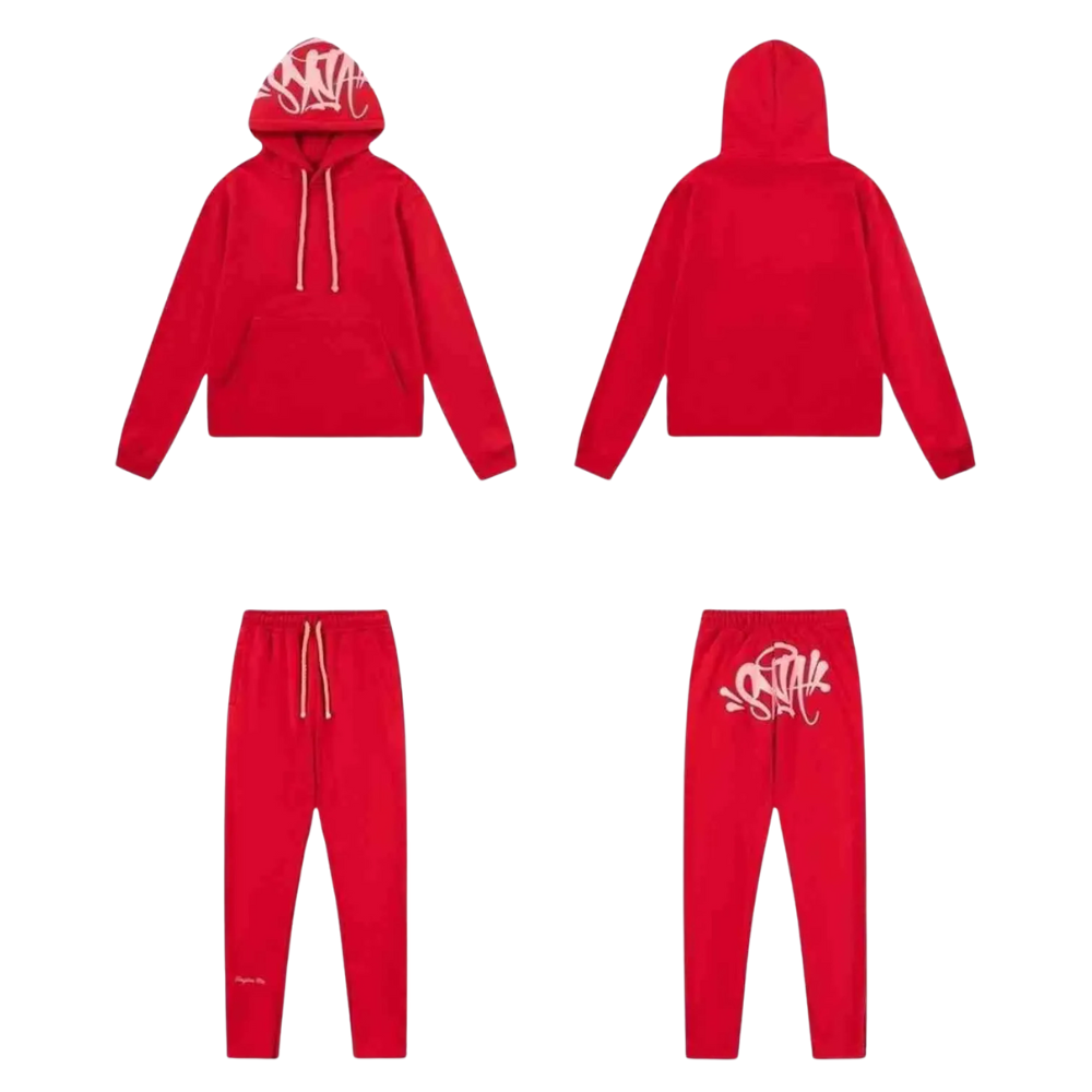 BIXPAK Syna World Tracksuit Red front back