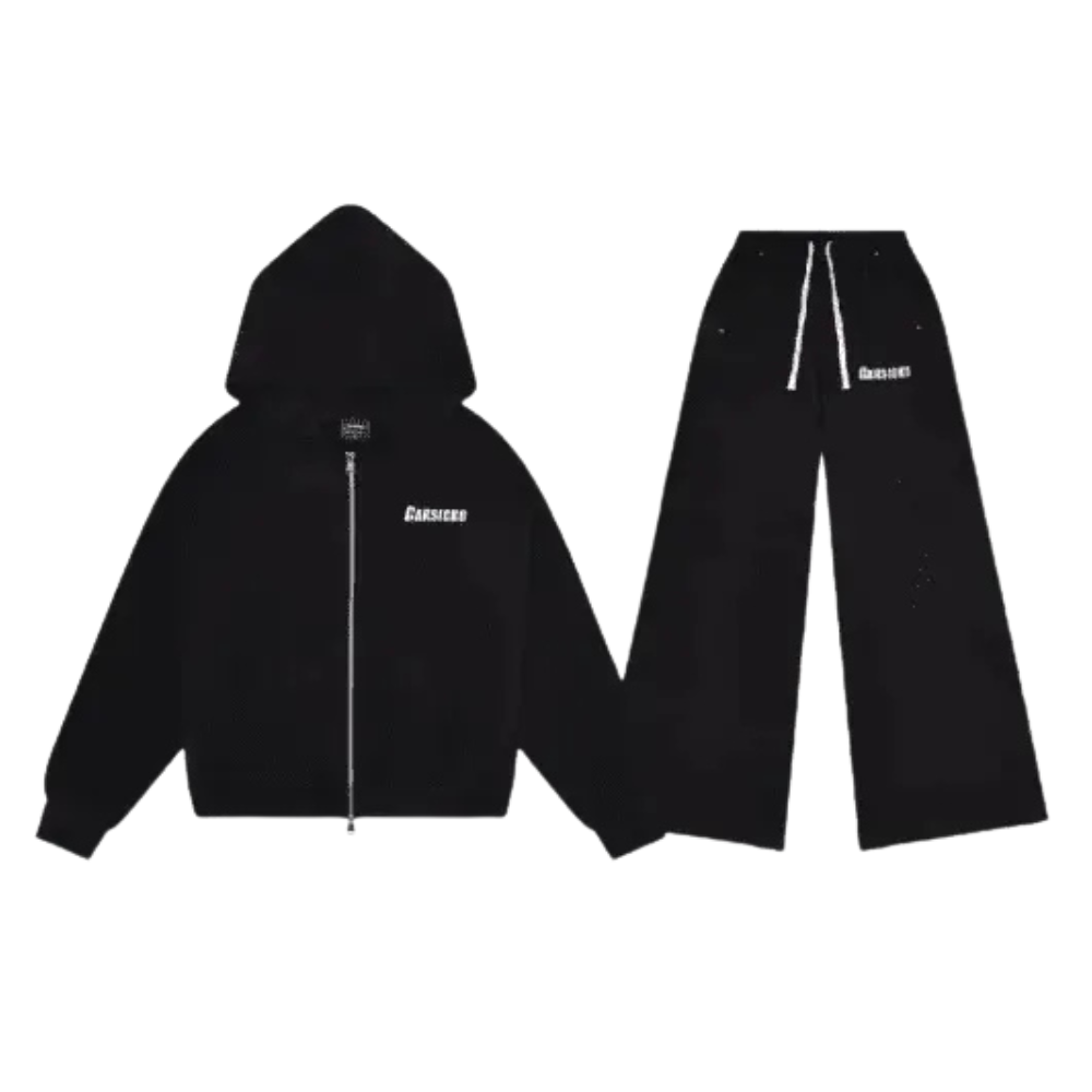 Black Carsicko FTP Stamp Zip-up Tracksuit