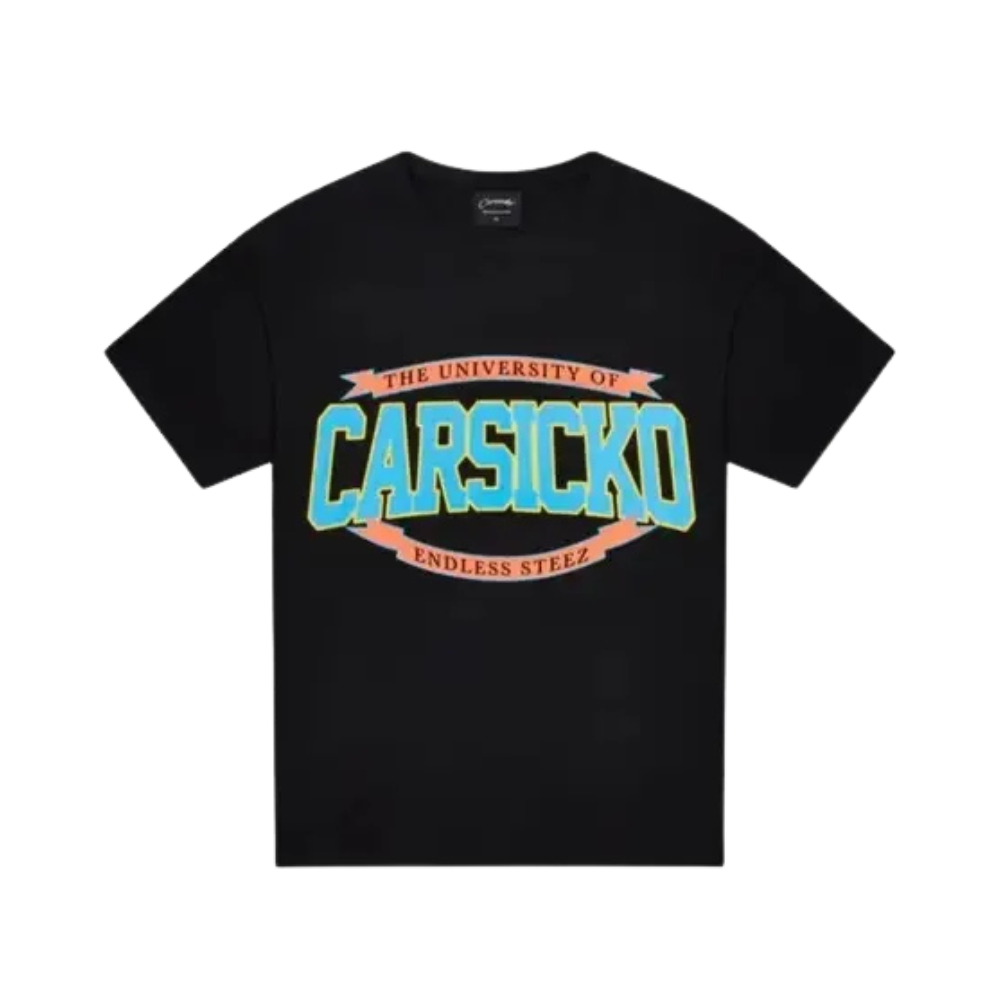 Black Carsicko Steez University Graphic Tee