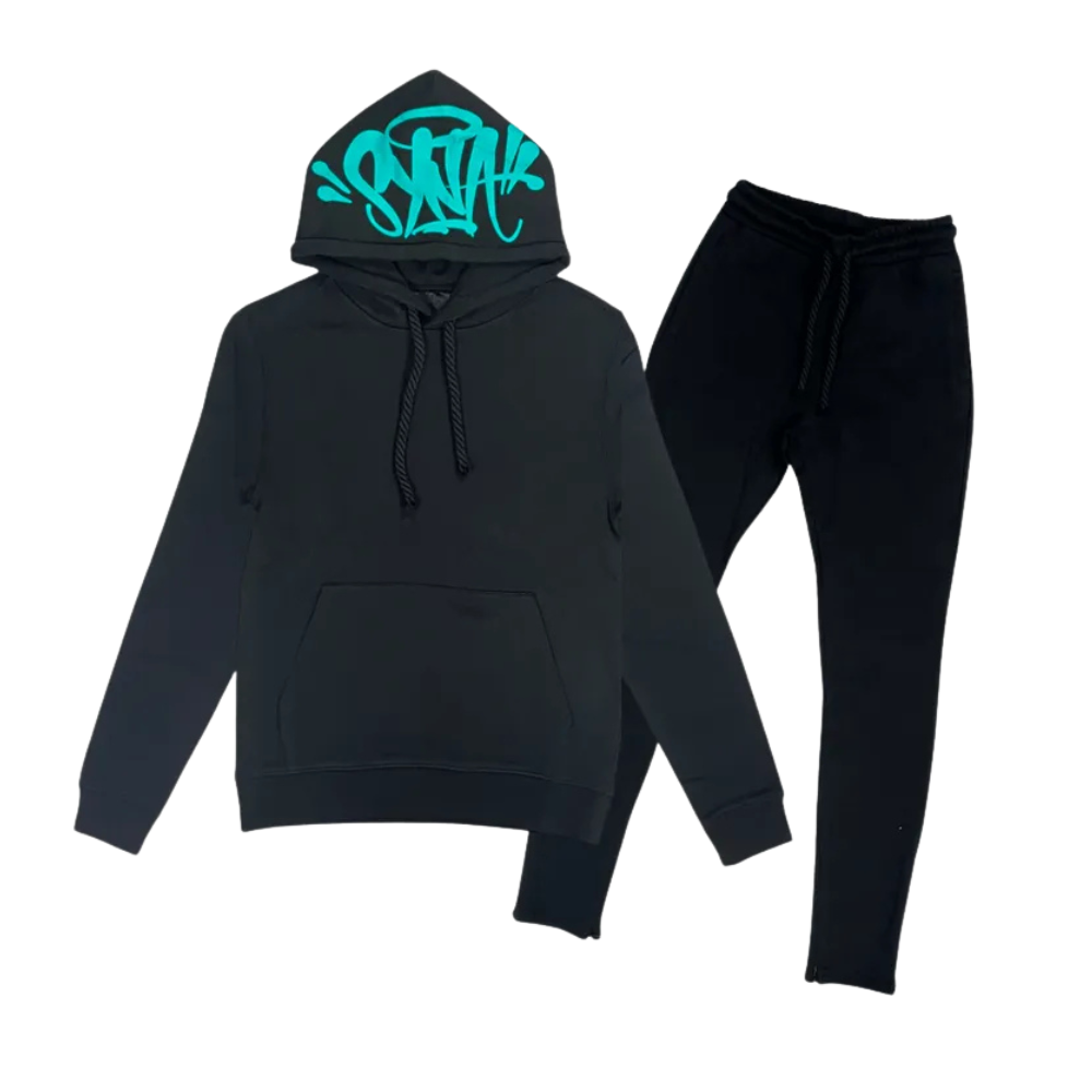 Black/Teal Syna World Syna Logo Tracksuit