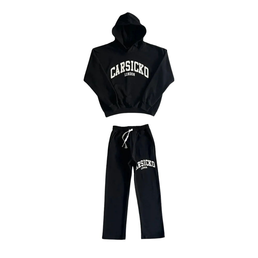 Black White Carsicko London Tracksuit hoodie full