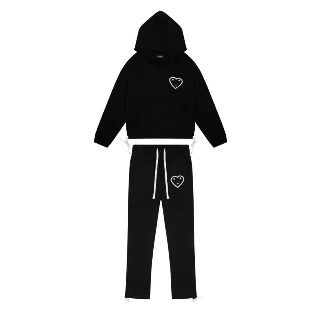 Carsicko Black Tracksuit hoodie full