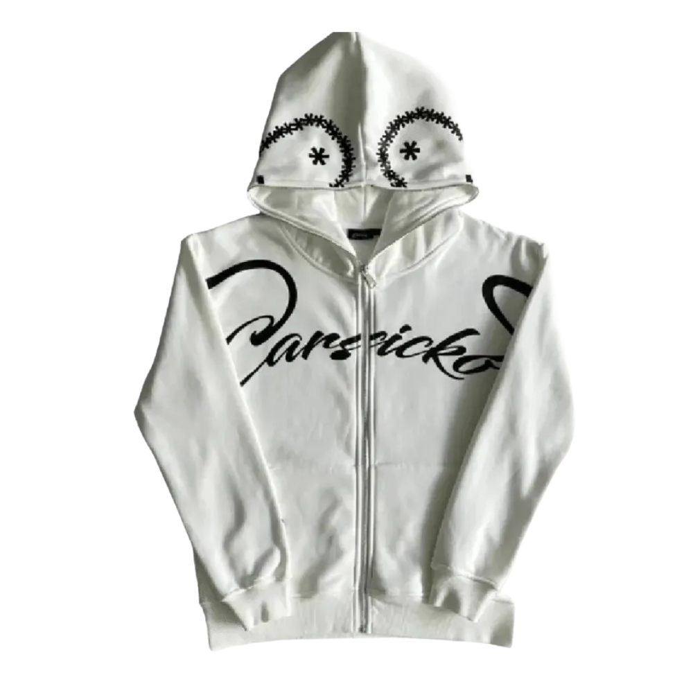 Carsicko Love Spread Full Zip Hoodie White