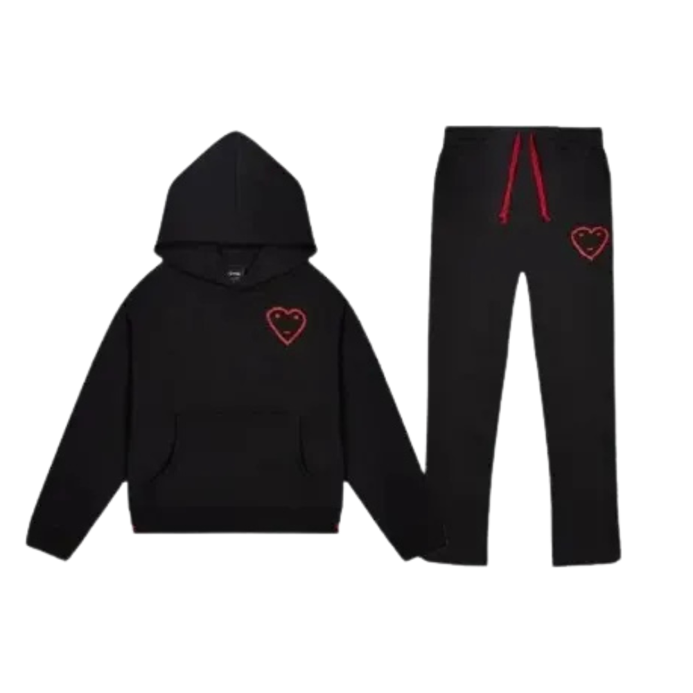 Carsicko Tracksuit Black and Red