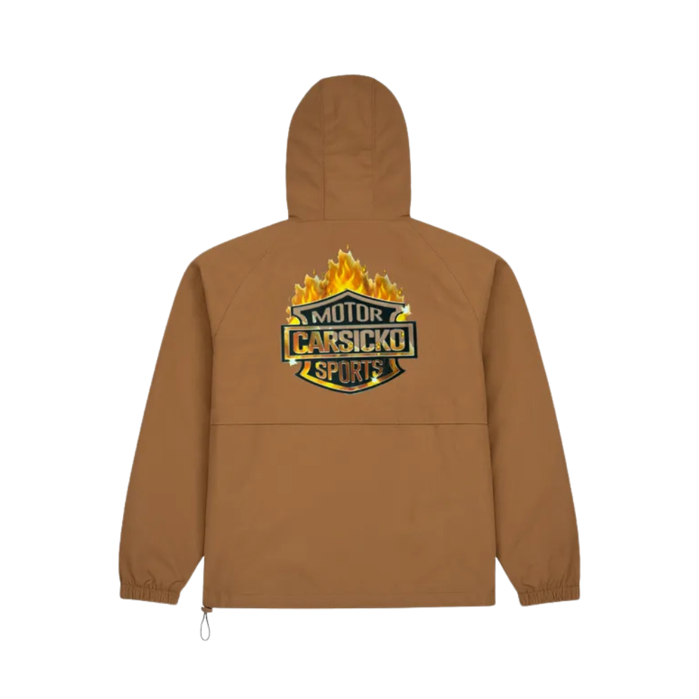 Carsicko Windbreaker Brown back