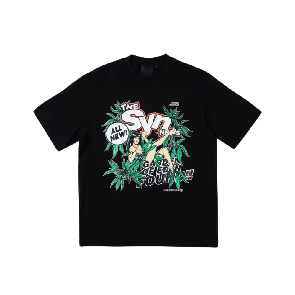 Syna News T-Shirt Black