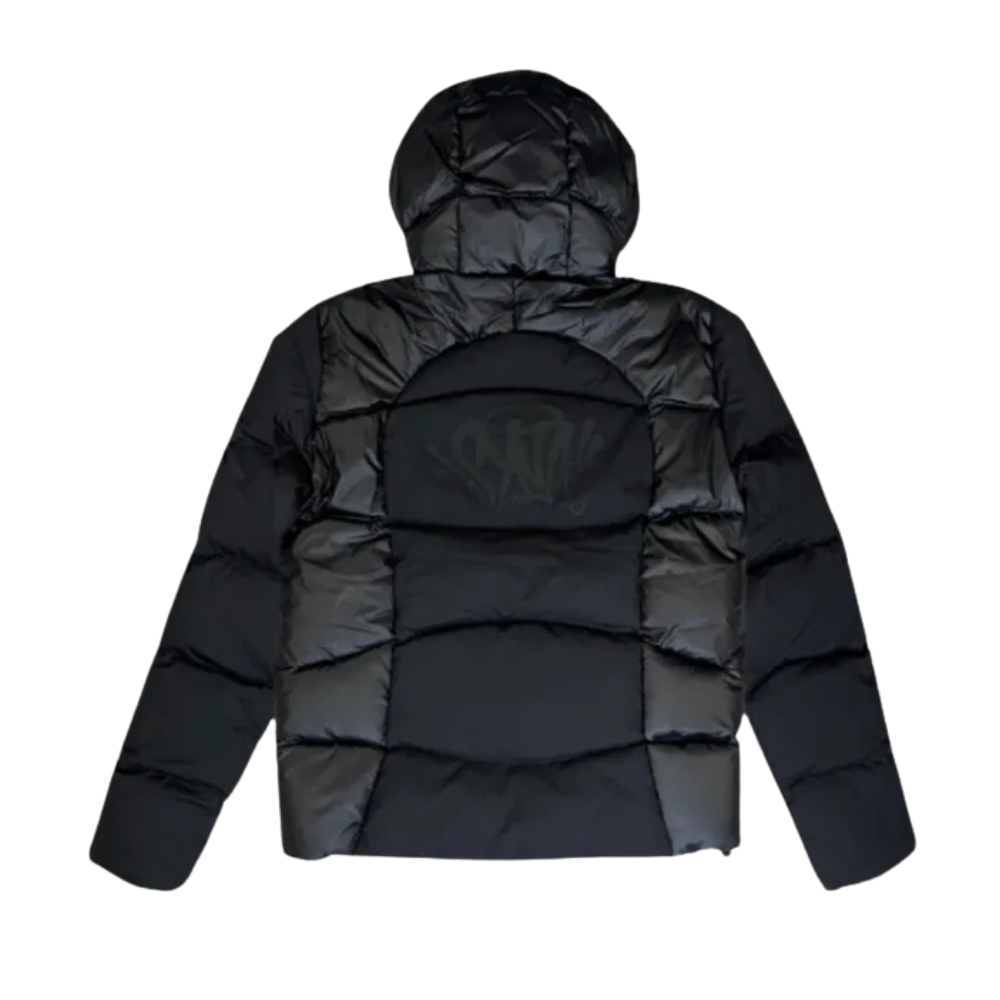 Syna Wave Puffer Jacket Black back
