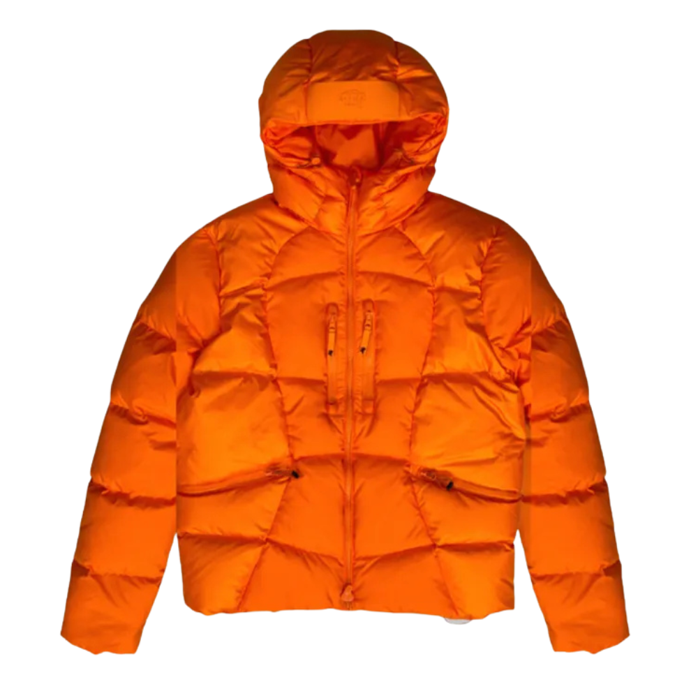 Syna Wave Puffer Jacket Orange