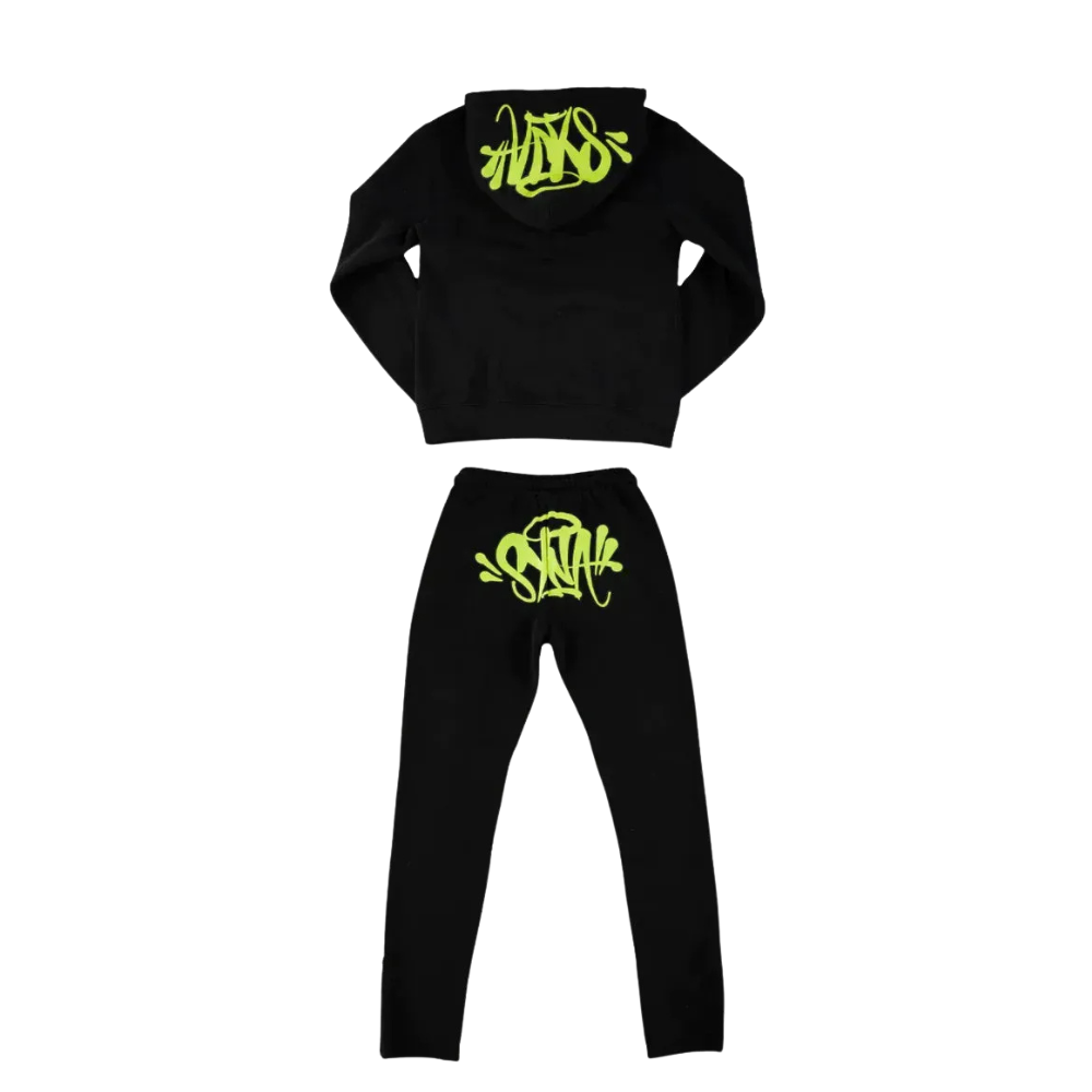 Syna World "Syna Logo" OG Tracksuit- Black/Green