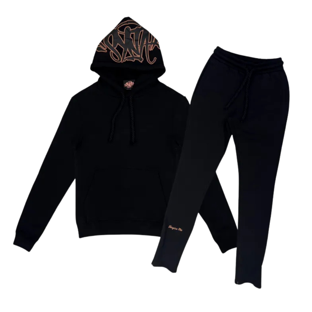 Syna world Logo Tracksuit Black Rose Gold